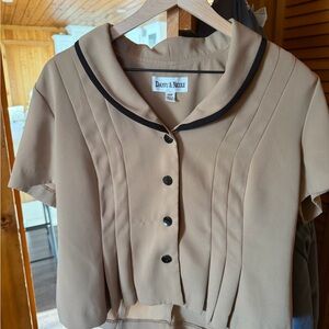 Vintage Danny & Nicole Beige blouse